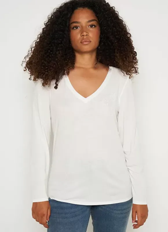 Tee-Shirt Detail Etoile Ecru Tolibel Sud Express