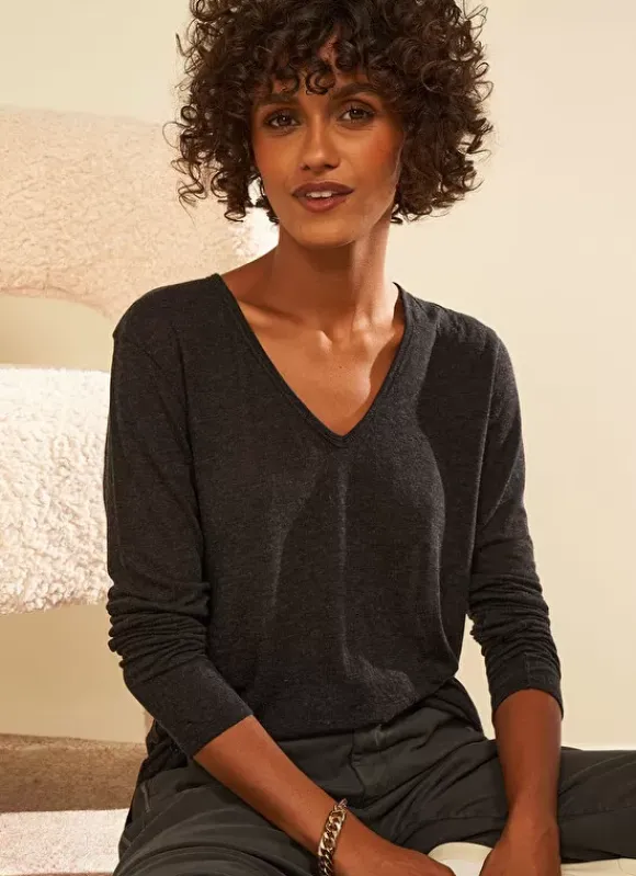 Tee-Shirt Manches Longues Noir Tassina Sud Express