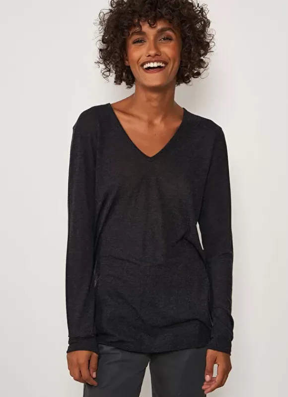 Tee-Shirt Manches Longues Noir Tassina Sud Express