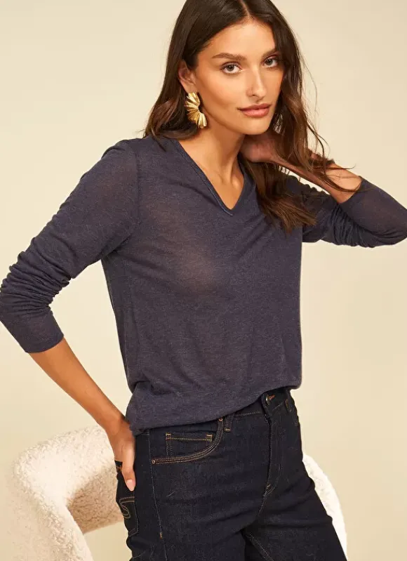 Tee-Shirt Manches Longues Indigo Tassina Sud Express