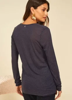 Tee-Shirt Manches Longues Indigo Tassina Sud Express