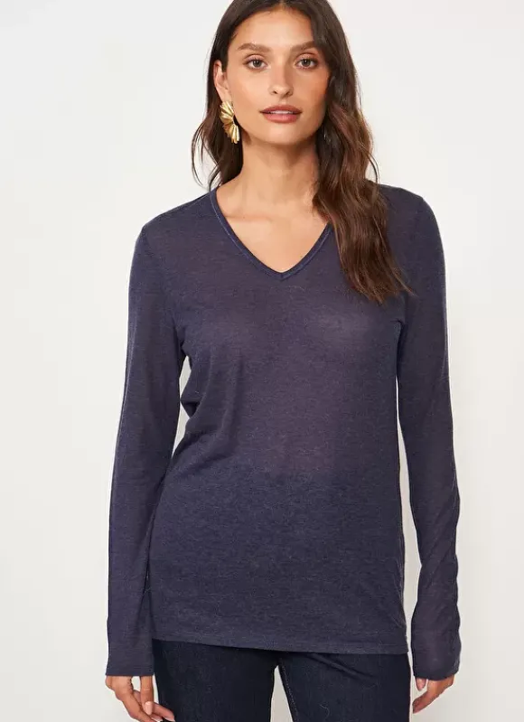 Tee-Shirt Manches Longues Indigo Tassina Sud Express