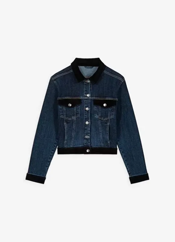 Veste Jean Bi Matiere Medium Stone Vaina Sud Express