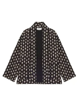 Veste Matelassee Imprimee Noir Vemeline Sud Express