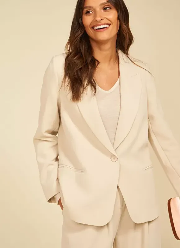 Veste Tailleur Creme Vedena Sud Express