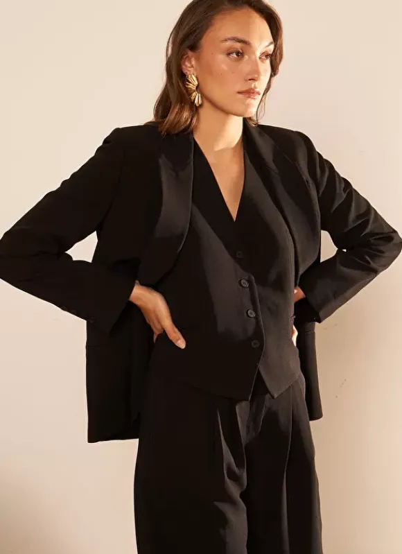 Veste Tailleur Noir Vedena Sud Express