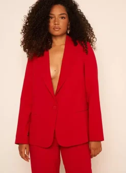 Veste Tailleur Rouge Vedena Sud Express