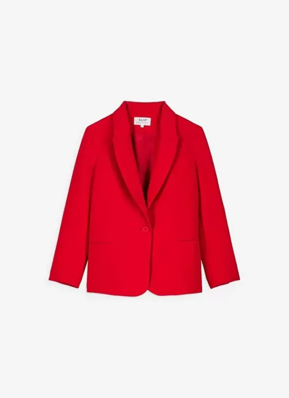 Veste Tailleur Rouge Vedena Sud Express