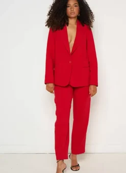 Veste Tailleur Rouge Vedena Sud Express